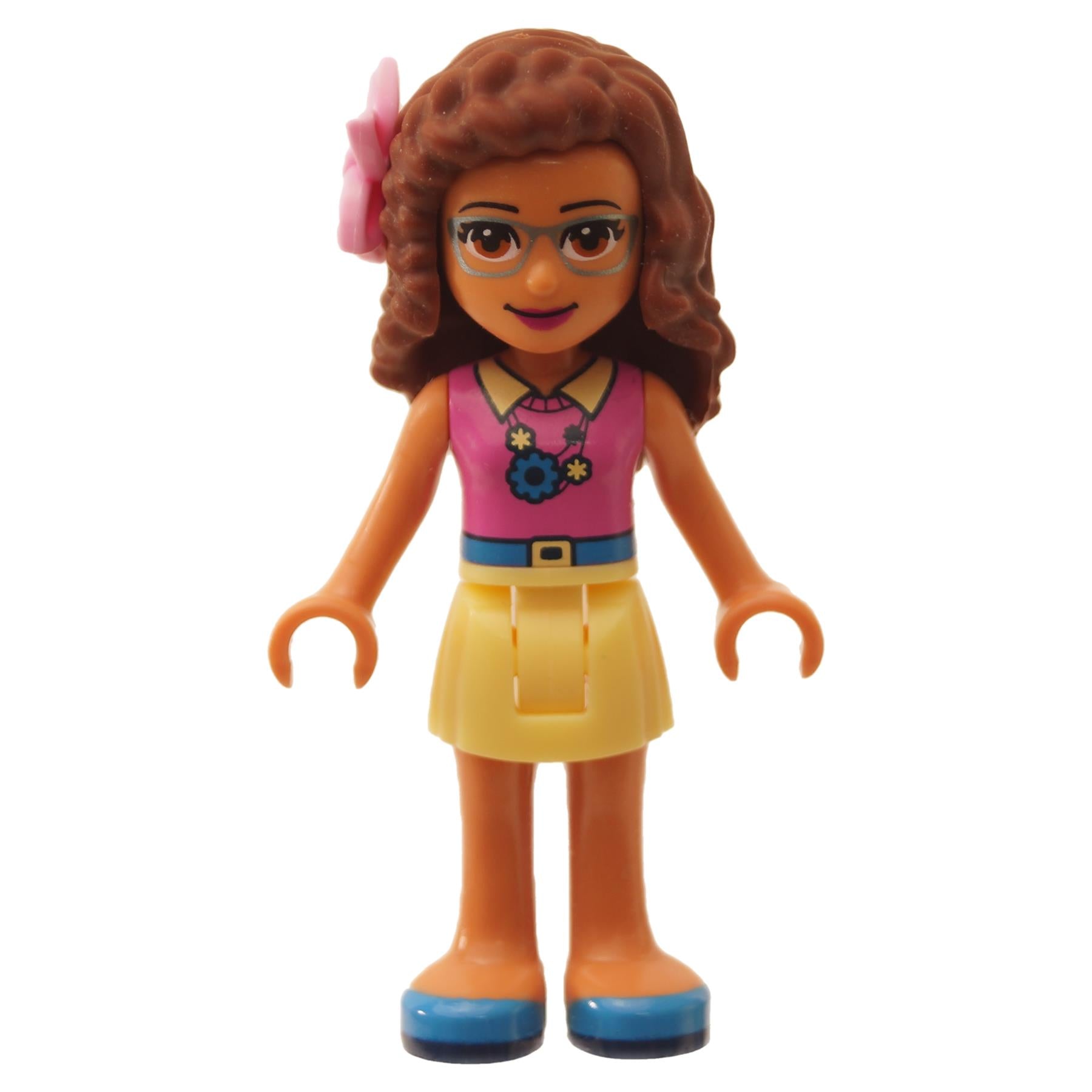 LEGO Friends Olivia mini doll frnd0281 glasses flower skirt