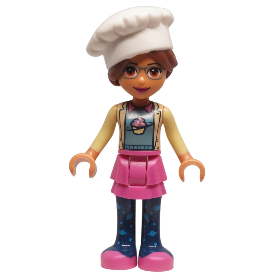 LEGO Friends Olivia mini doll frnd0295 chef hat cupcake outfit
