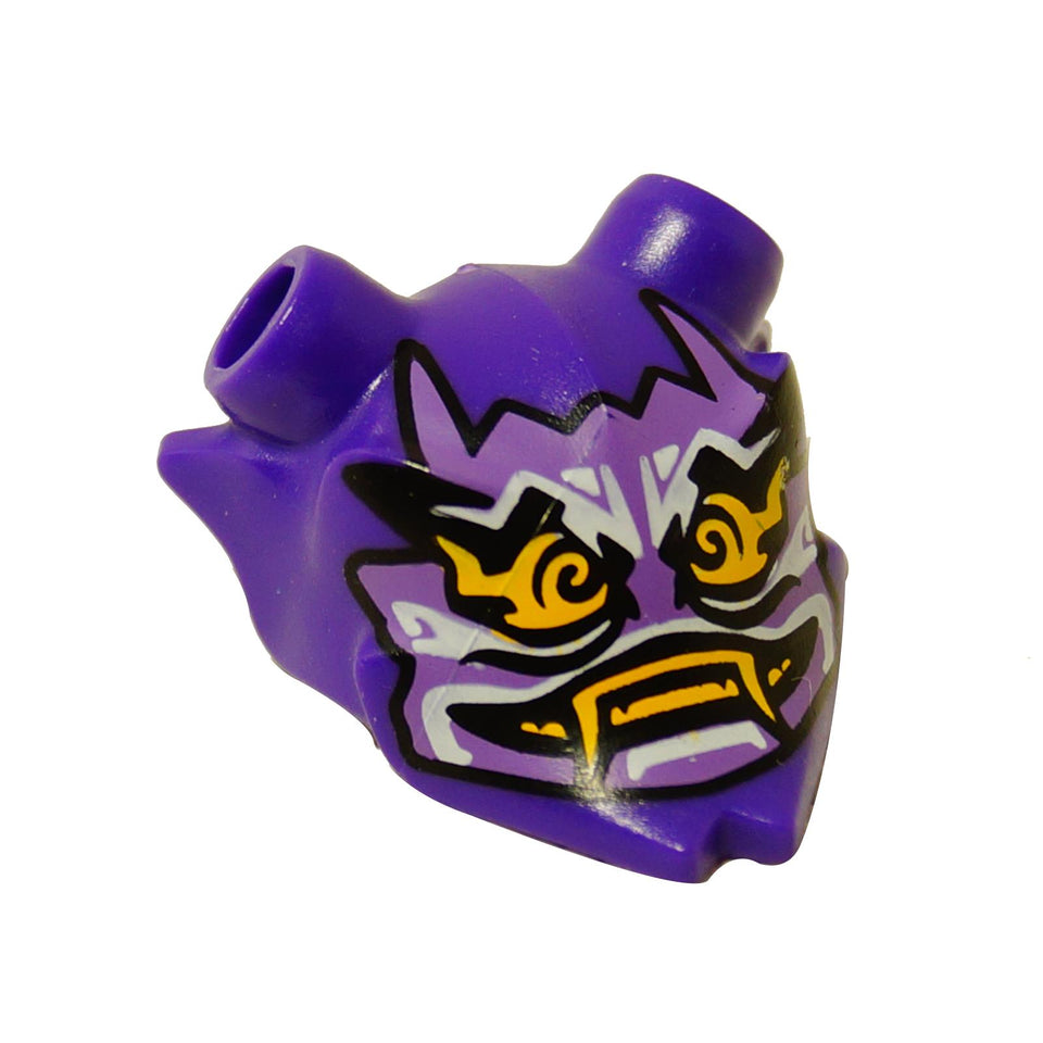 LEGO® NINJAGO Oni Mask of Hatred visor accessory, demon-style mask with printed facial details for minifigures