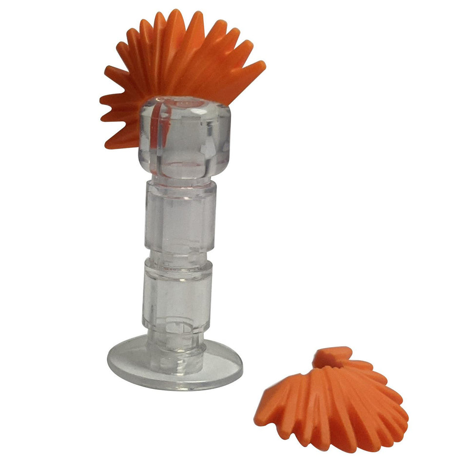 orange Mohawk Minifigur-Haarteil gewagtes, spitzes Frisurenzubehör
