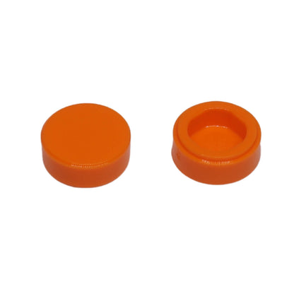 Orange round Tile 1 x 1 for smooth studs, small detailing, and clean LEGO® build finishes
