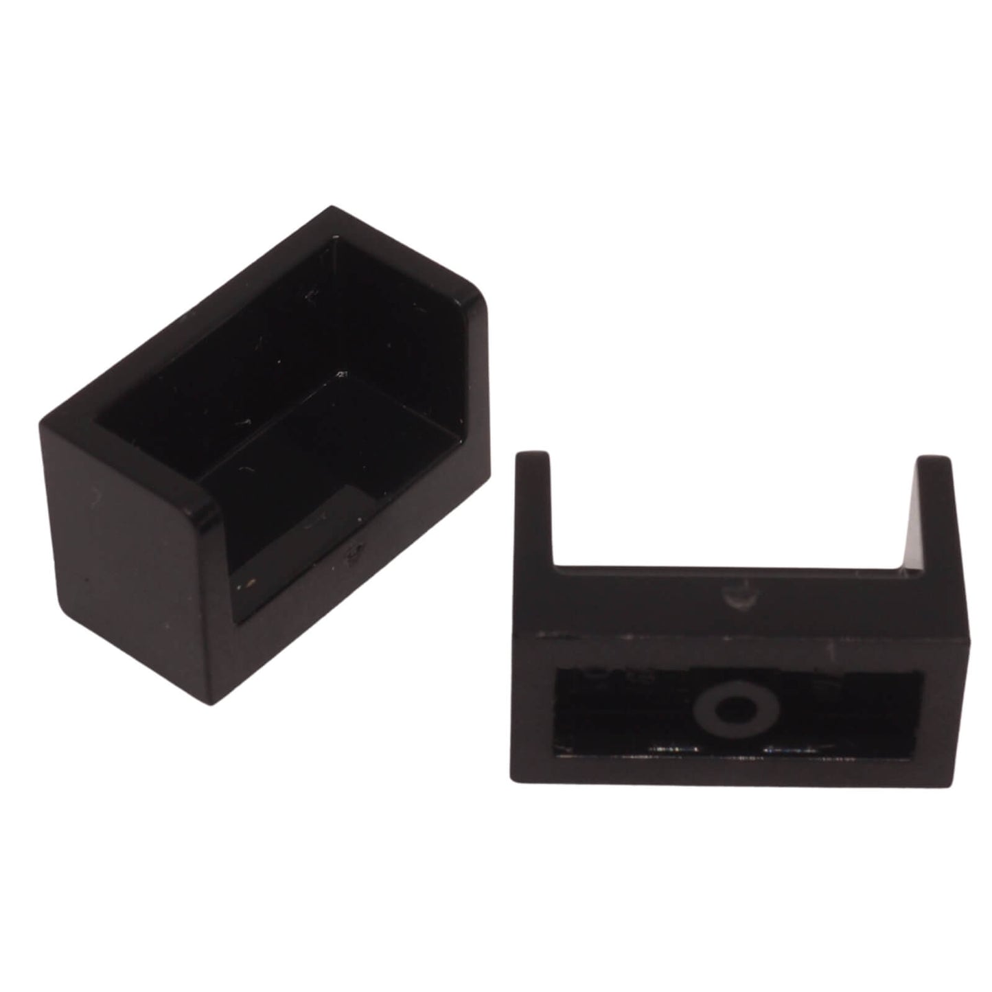 LEGO Panel 1 x 2 x 1 with Rounded Corners part 23969 shown front and underside black