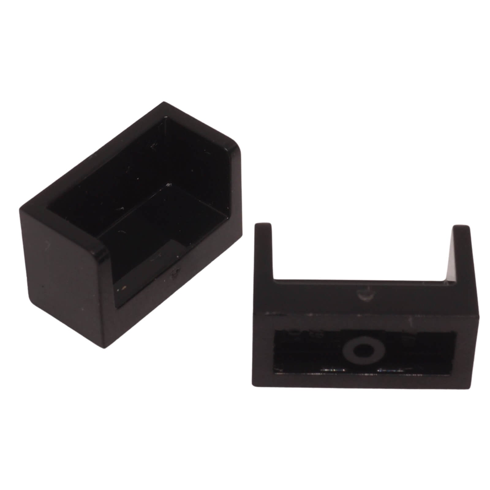 LEGO Panel 1 x 2 x 1 with Rounded Corners part 23969 shown front and underside black