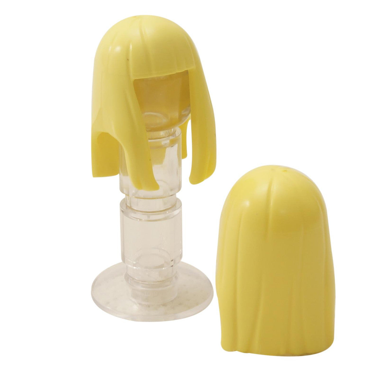 LEGO® Hair Piece 17346, Female Long Straight with Bangs, in bright light yellow (blonde)