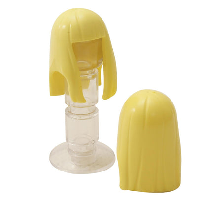 LEGO® Hair Piece 17346, Female Long Straight with Bangs, in bright light yellow (blonde)