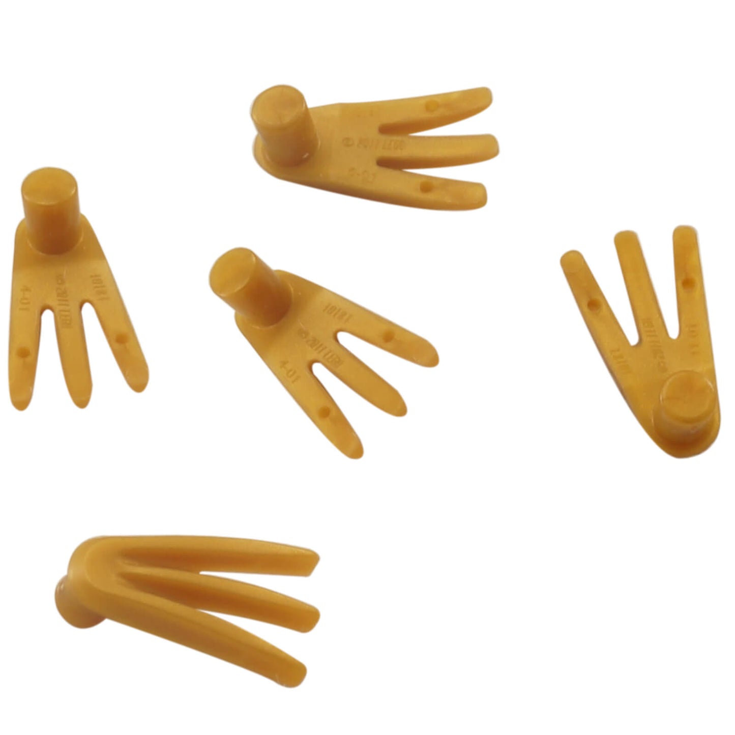 Accessorio arma minifigure artiglio a lama larga perlato oro per costruzioni di creature, scene di battaglia e esposizioni d'azione
