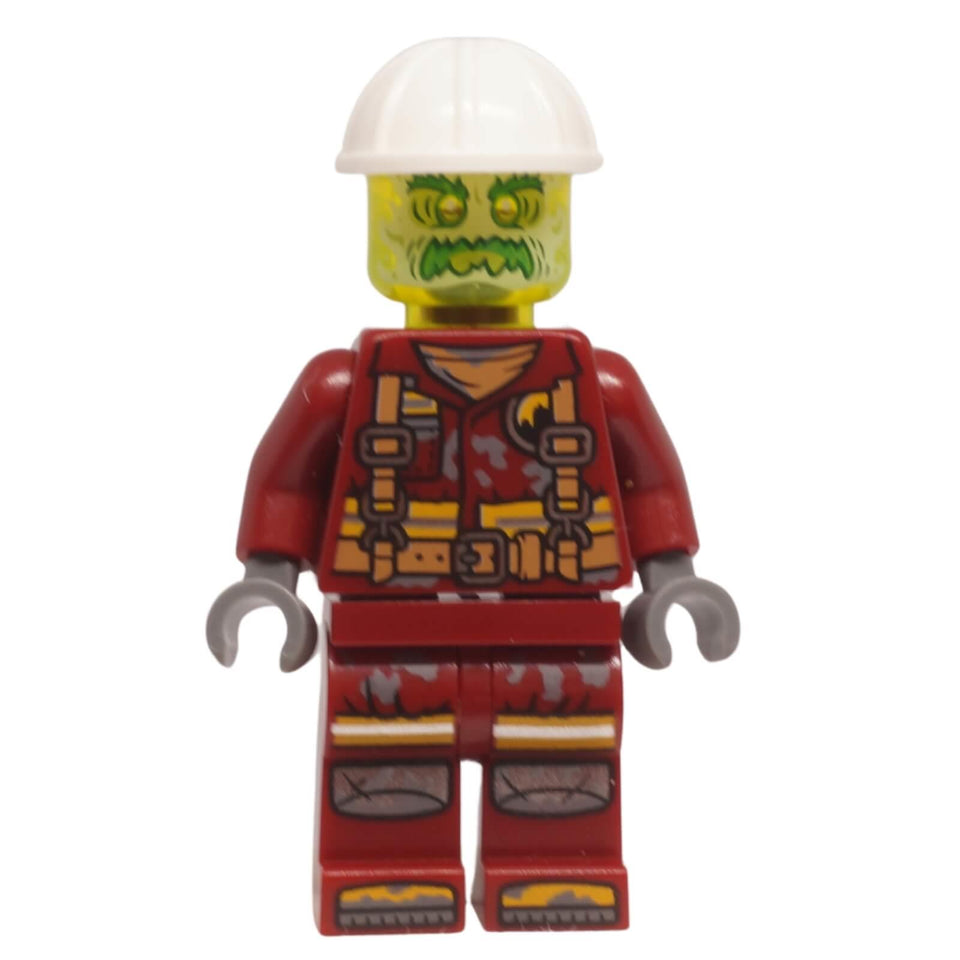 LEGO HIDDEN SIDE Pete Peterson Possessed minifigure hs064 with worker uniform and white helmet
