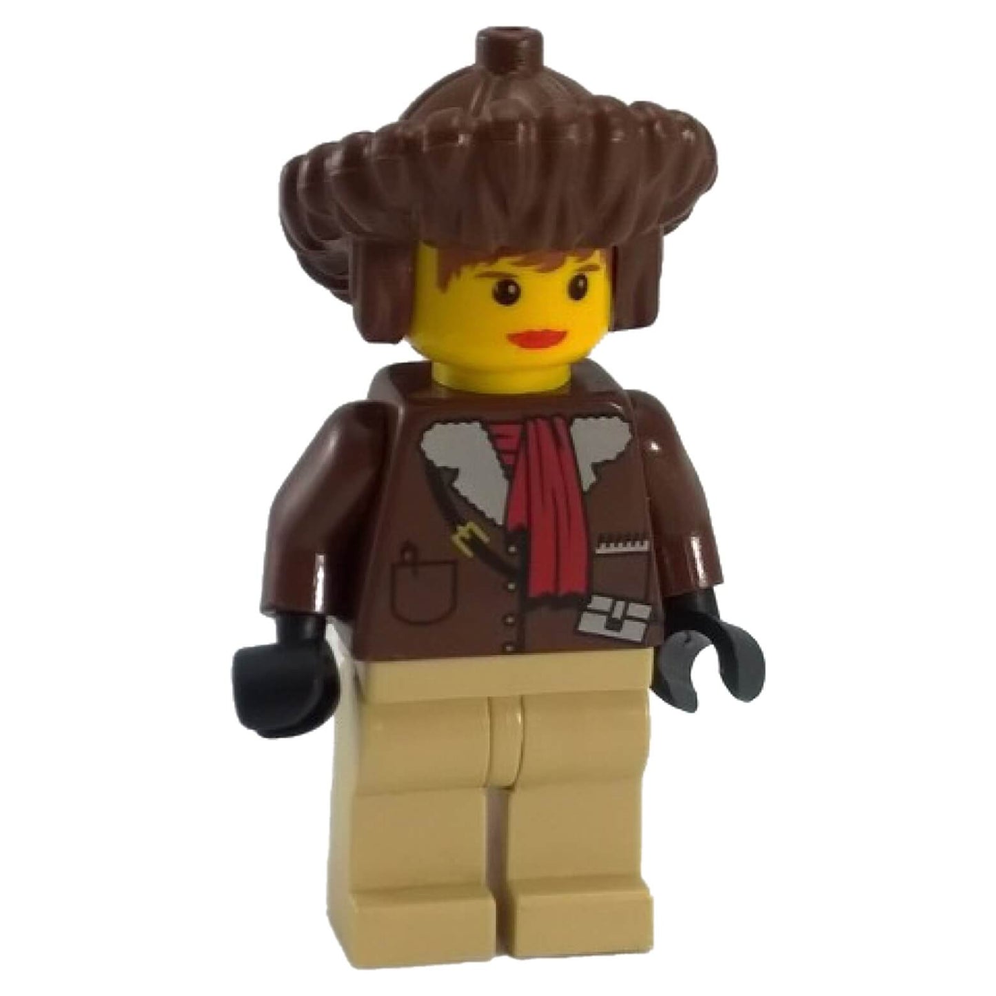 LEGO® Pippin Reed Adventurers minifigure adv028 wearing brown parka and tan legs