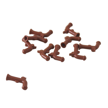 Reddish brown LEGO® minifigure pirate flintlock pistol weapon accessory classic pirate gun piece