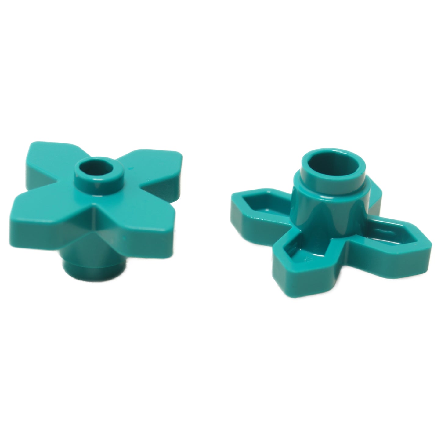 LEGO plant flower 2 x 2 leaves angular piece 4727 dark turquoise