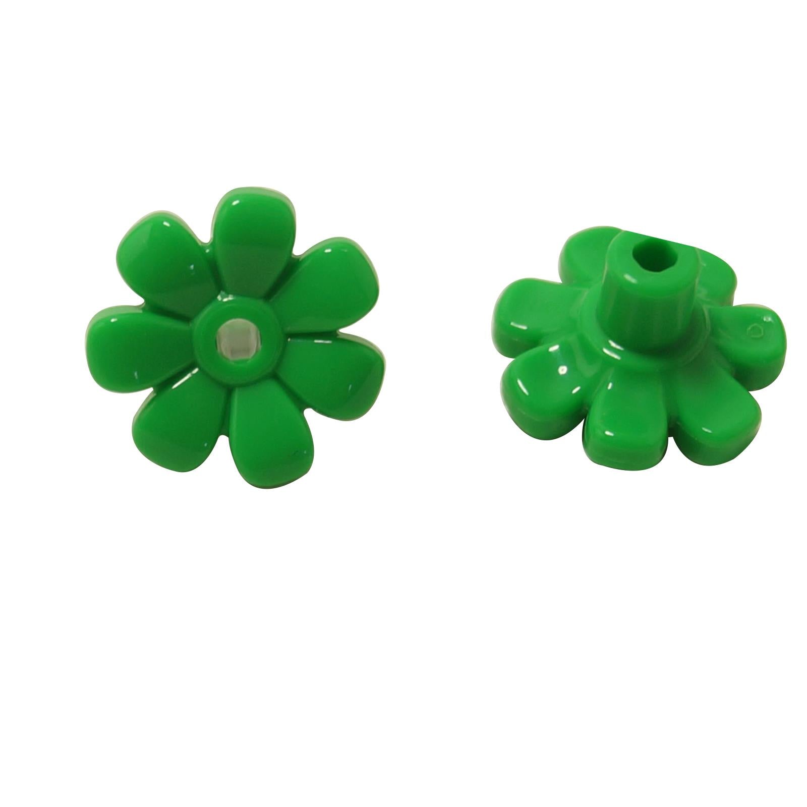LEGO® planta flor con barra y pequeño agujero de pin 32606 en verde brillante