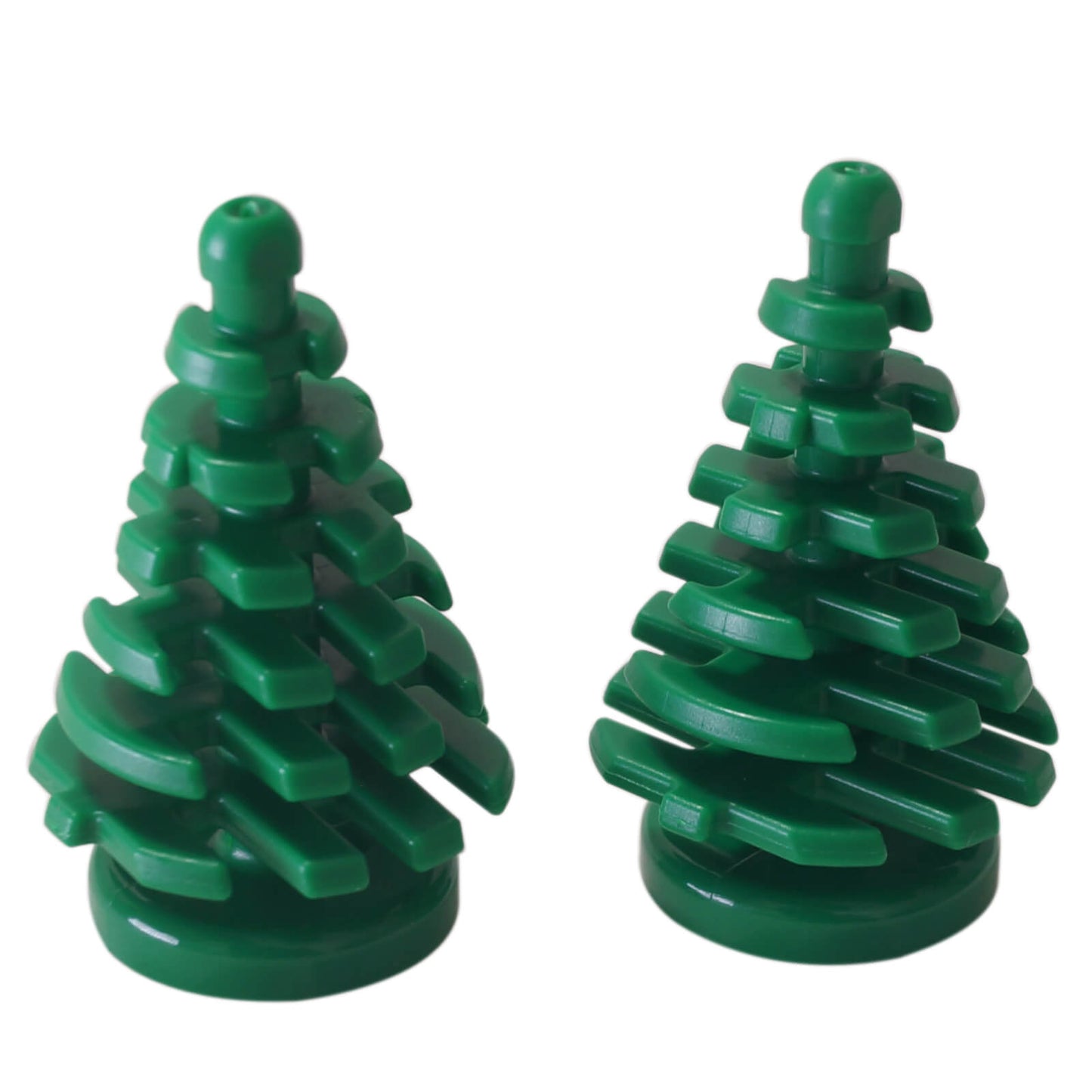 LEGO® small pine tree plant 2435, 2 x 2 x 4 in green, used for trees and landscape builds
