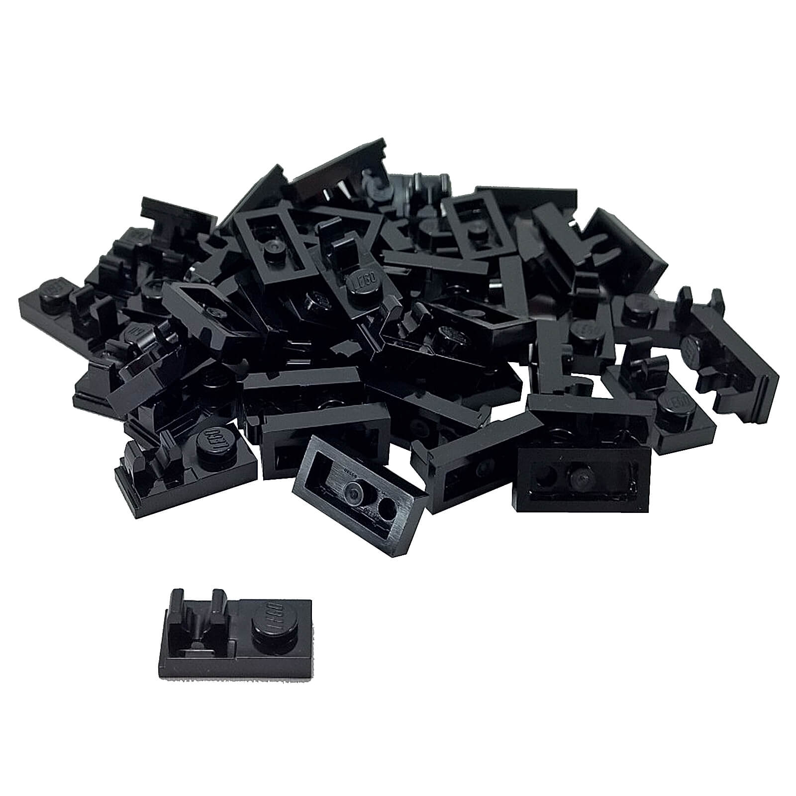 LEGO® Plate Modified 1 x 2 with Clip Part 92280 black