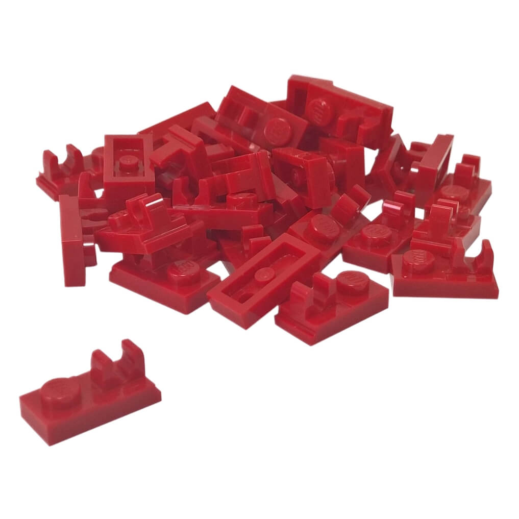 LEGO® Plate Modified 1 x 2 with Clip Part 92280 red