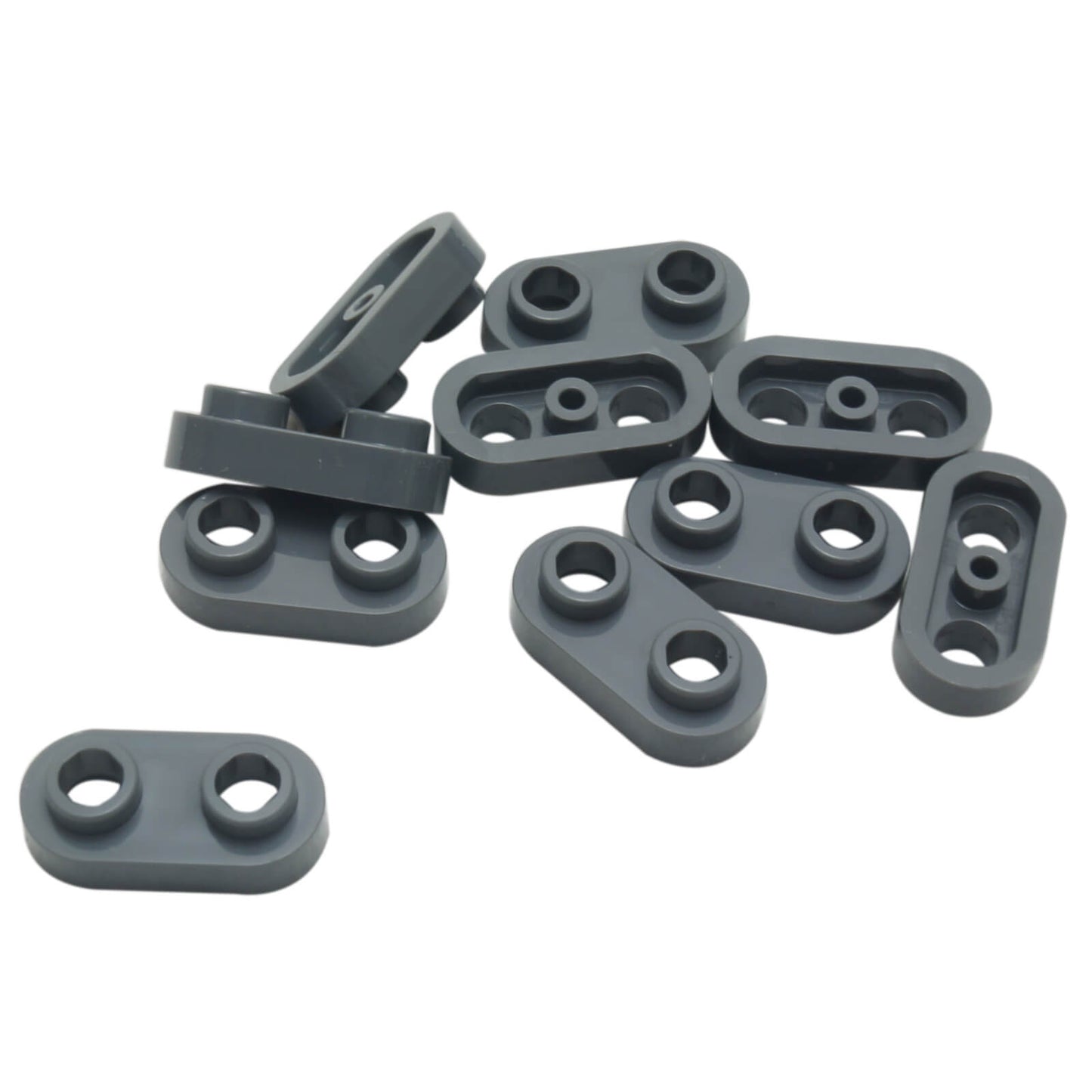 LEGO® platta modifierad 1 x 2 rundad med 2 öppna studs i mörkblågrå