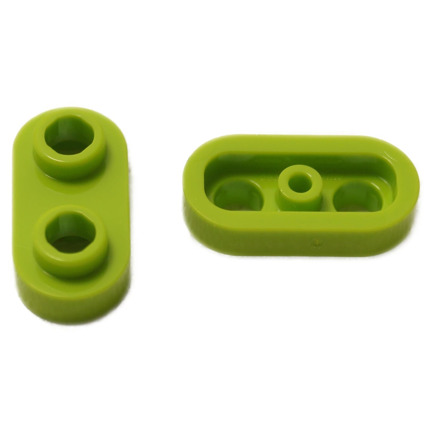LEGO® platta modifierad 1 x 2 rundad med 2 öppna studs i limegrön