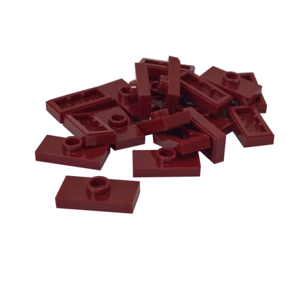 LEGO® Plate Modified 1 x 2 with 1 Stud 15573 dark red
