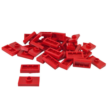 LEGO® Plate Modified 1 x 2 with 1 Stud 15573 red