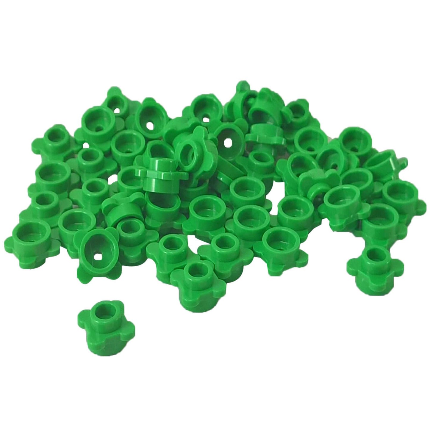 LEGO® Plate Round 1 x 1 with Flower Edge 33291 flower-shaped plant element bright green