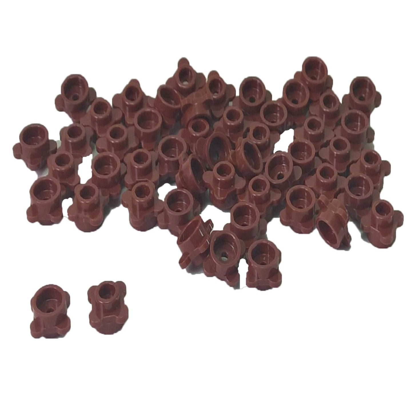 LEGO® Plate Round 1 x 1 with Flower Edge 33291 flower-shaped plant element reddish brown