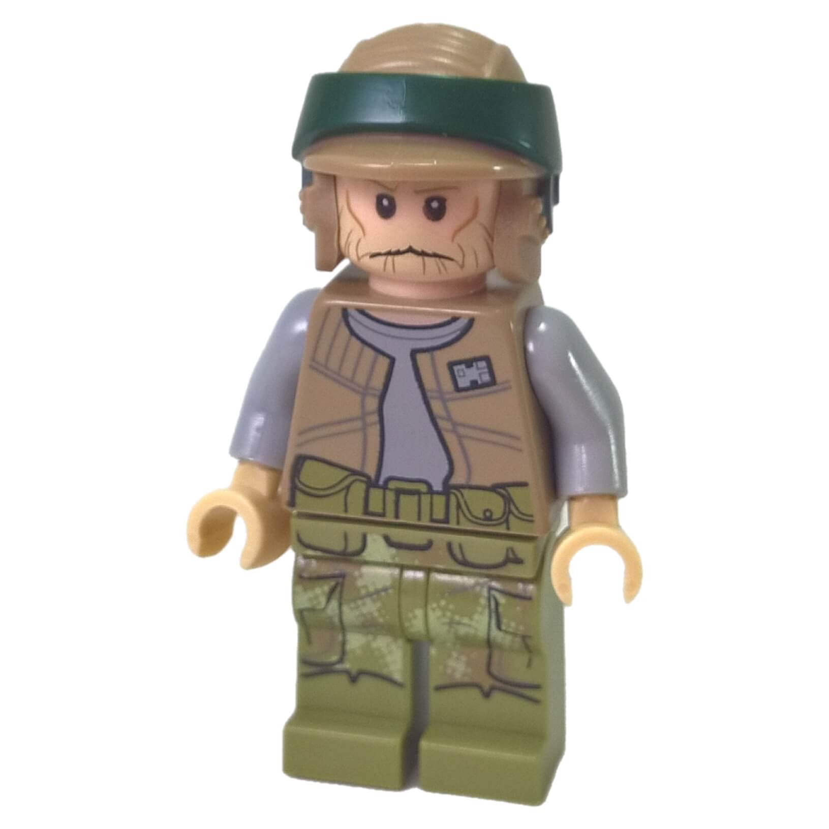 Rebel Trooper Endor LEGO Star Wars minifigure sw0646 tan beard olive legs