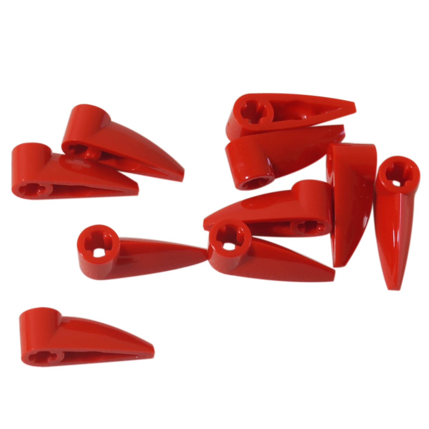Merah LEGO® Elemen gigi Bionicle 1 x 3 dengan lubang aci untuk pembinaan Technic dan makhluk
