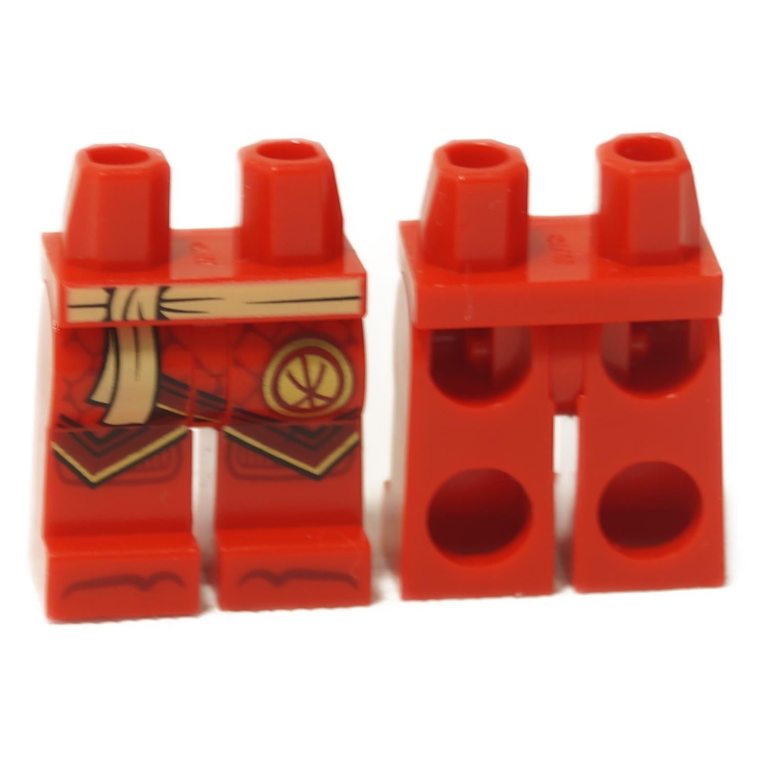LEGO® Minifigure Legs - Red Ninja Sash & Logogram (970c00pb1636