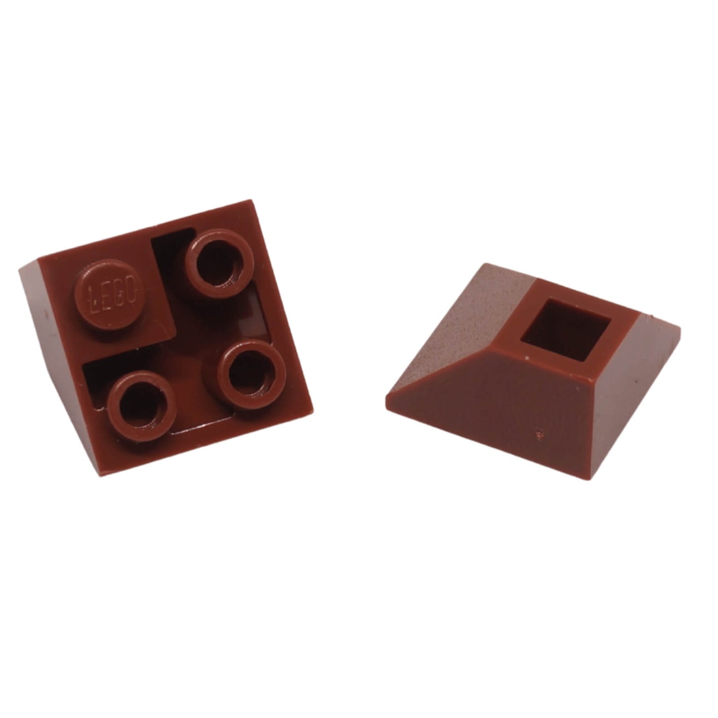 Rötlichbraun umgekehrte 45 Grad 2 x 2 doppelt konvexe Neigung für LEGO® Gebäudedetails und geneigte Strukturen
