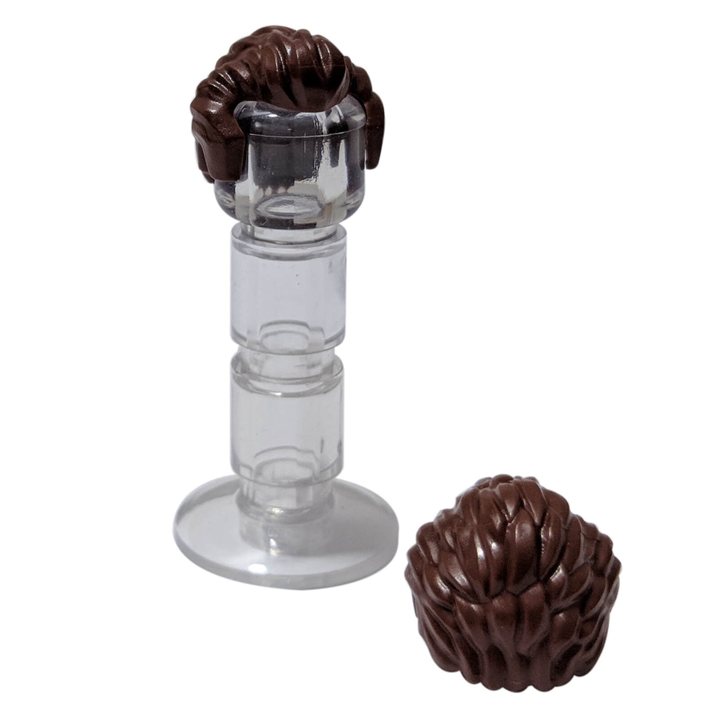 Reddish brown minifigure short swept-back hair with sideburns and widow’s peak
