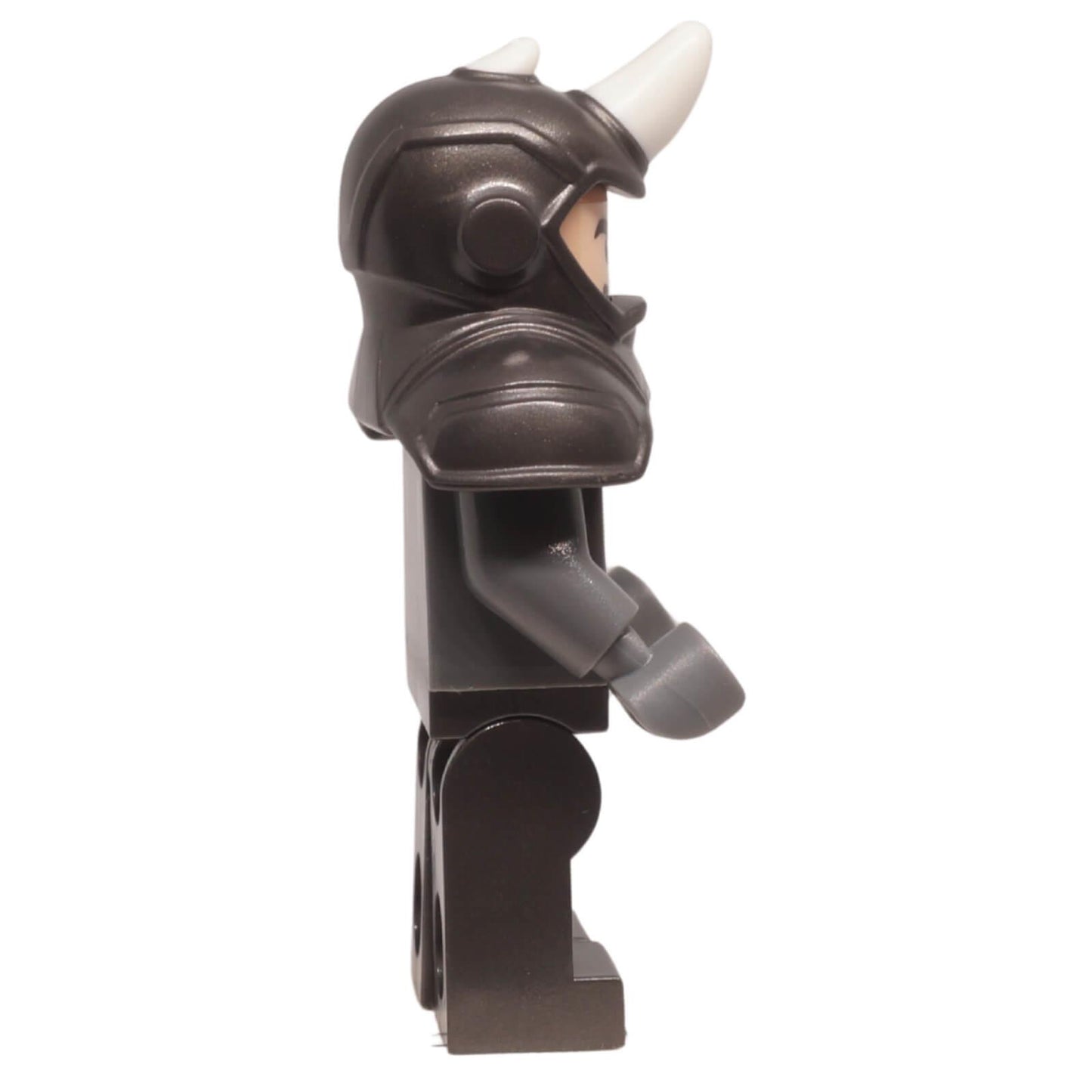 LEGO® Marvel Rhino minifigure sh0795 with horned helmet armor side view