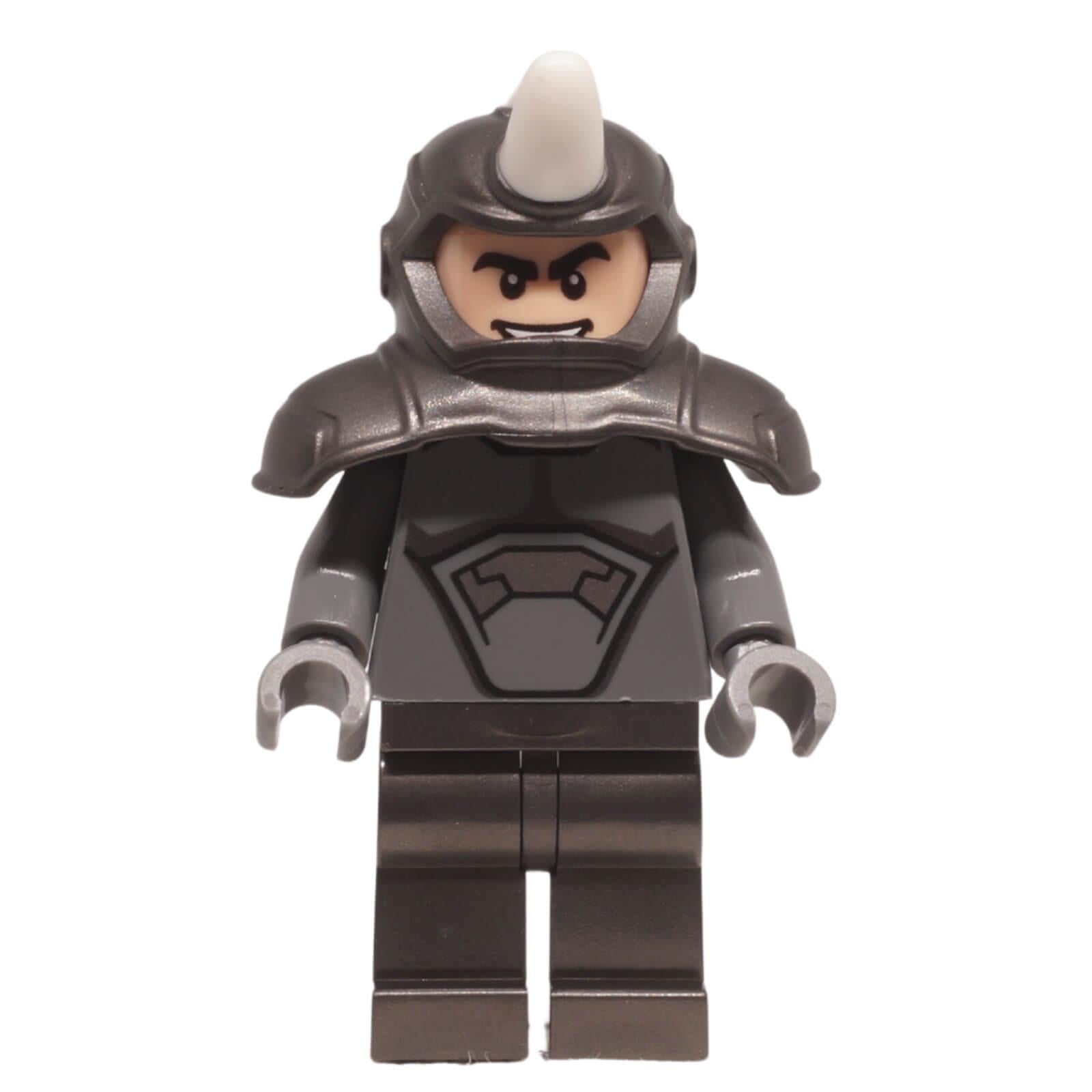 LEGO® Marvel Rhino minifigure sh0795 with horned helmet armor