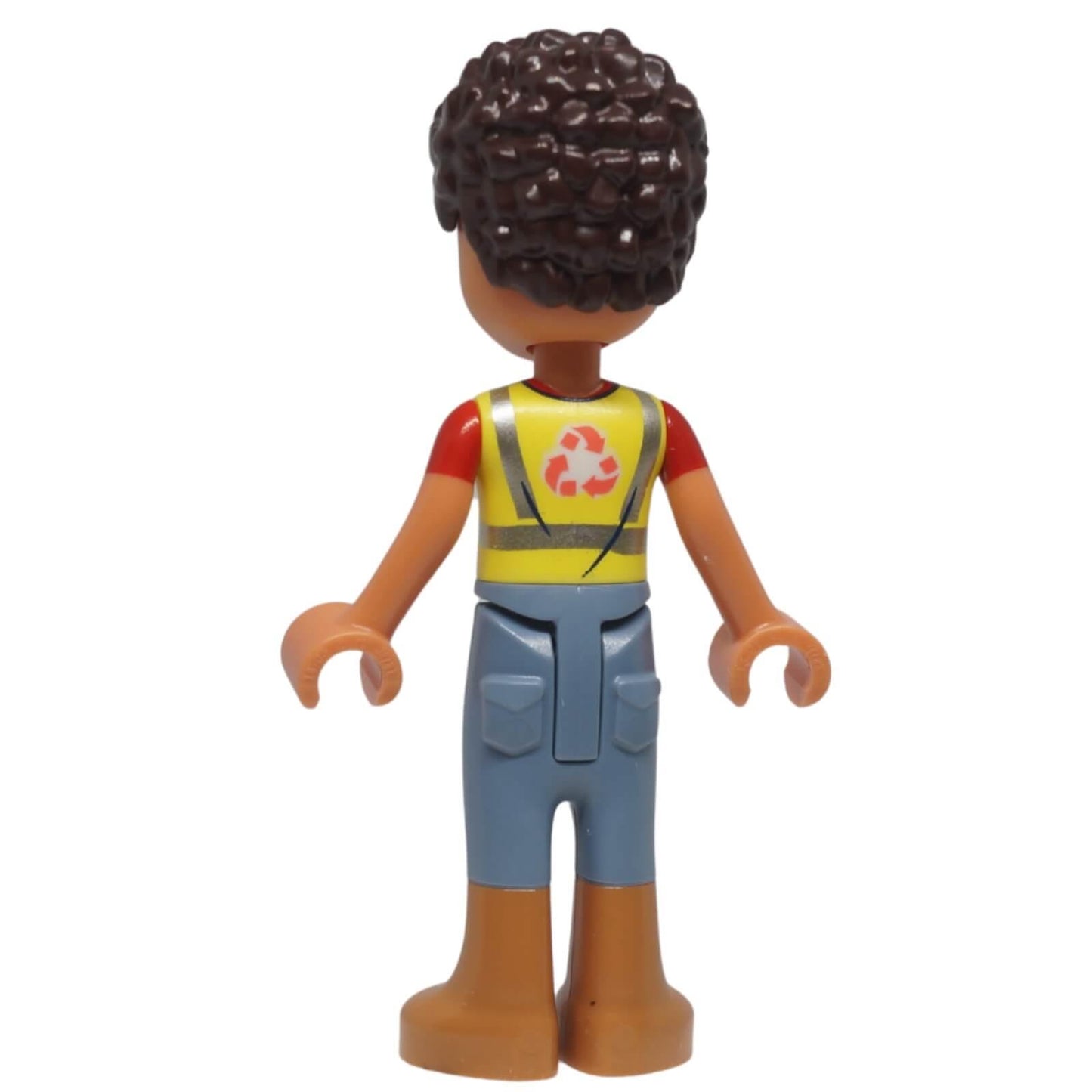 Back view of LEGO® Friends River mini-doll frnd0541 from Set 41712 Recycling Truck