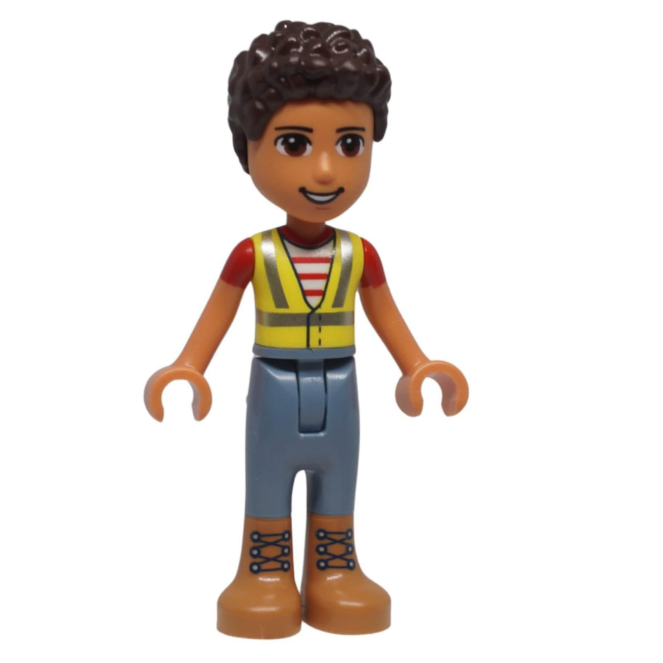 Front view of LEGO® Friends River mini-doll frnd0541 from Set 41712 Recycling Truck