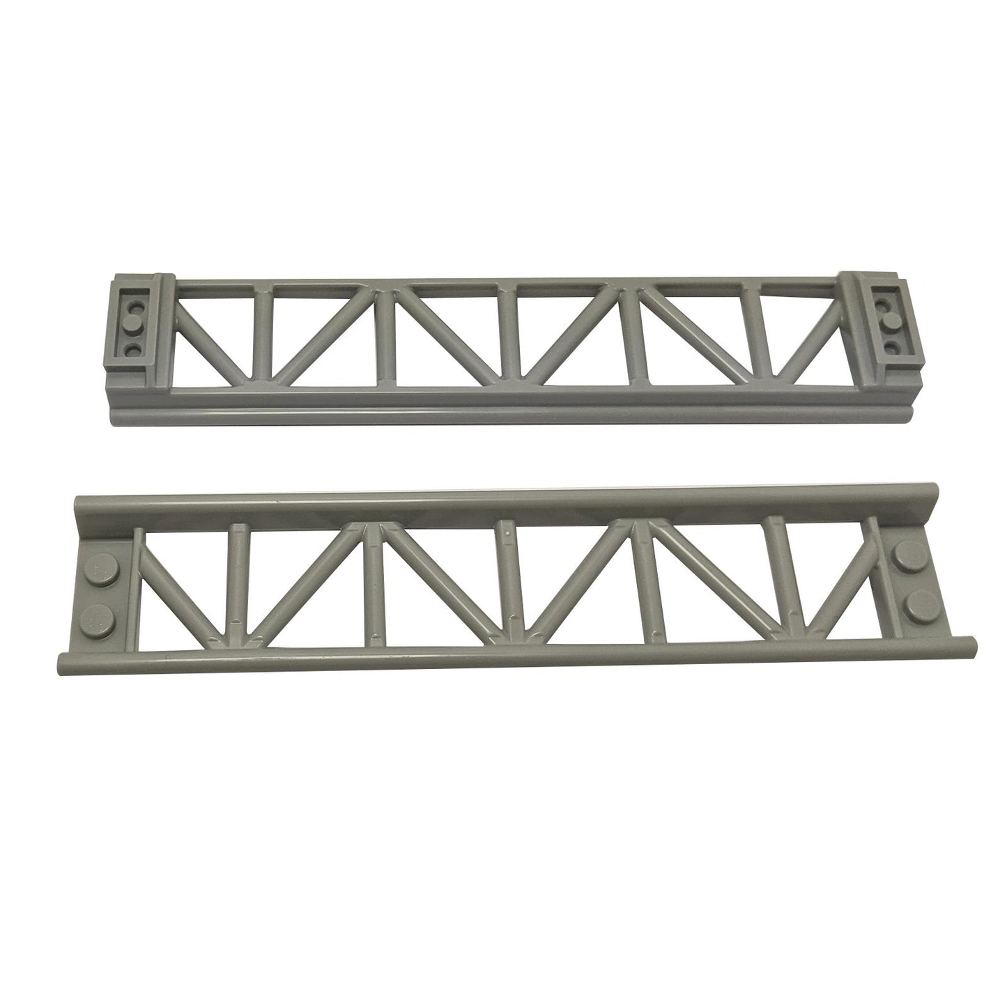 Light bluish gray roller coaster track straight 16L part 25059 for train or coaster builds