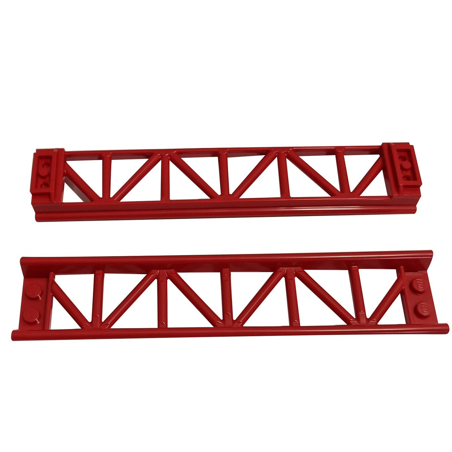 Red roller coaster track straight 16L part 25059 for train or coaster builds