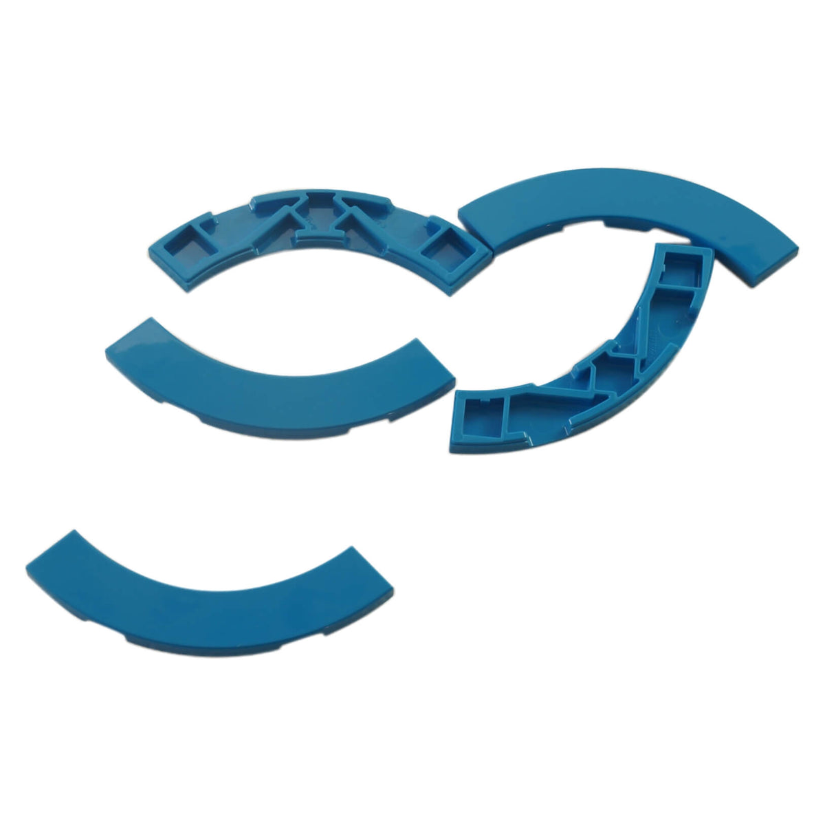 LEGO® Round Corner Macaroni Tile 4 x 4 Wide part 27507 dark azure