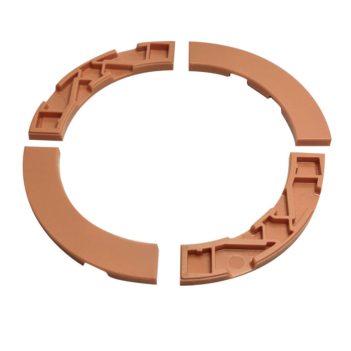 LEGO® Round Corner Macaroni Tile 4 x 4 Wide part 27507 nougat