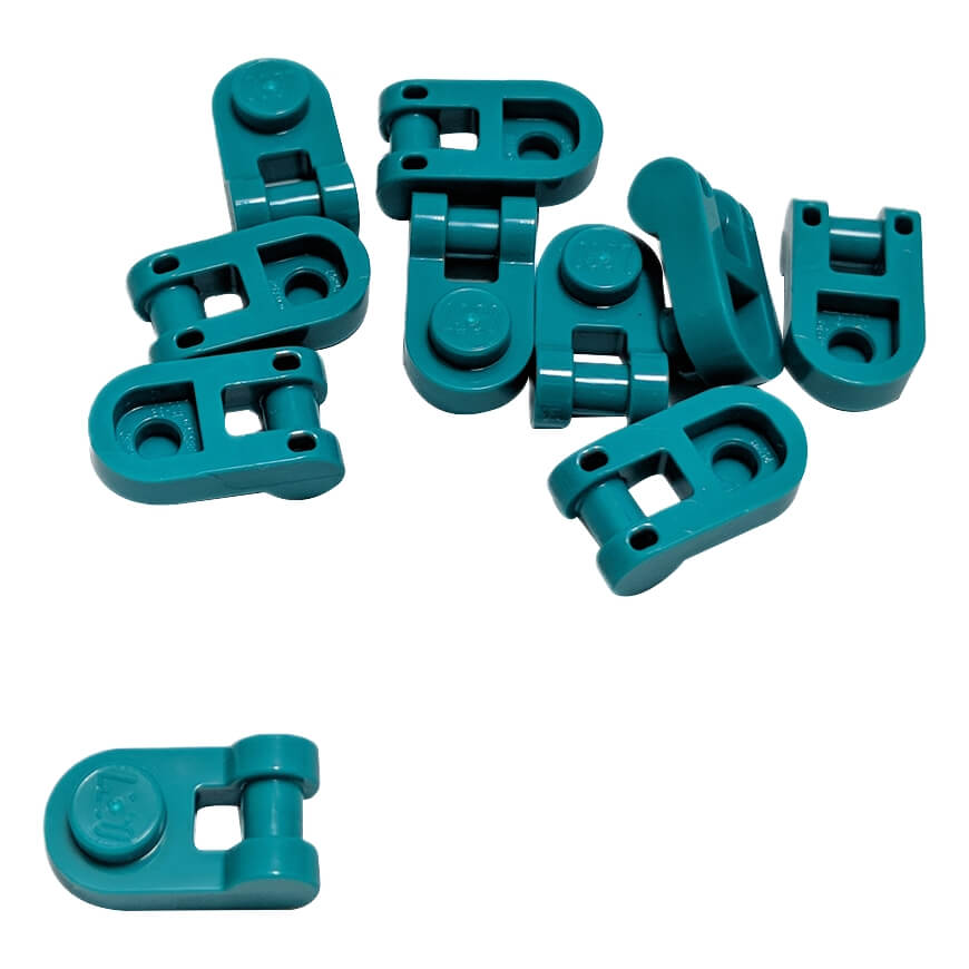 Pièce LEGO 26047 - Plaque 1 x 1 Arrondie avec Poignée en turquoise foncé