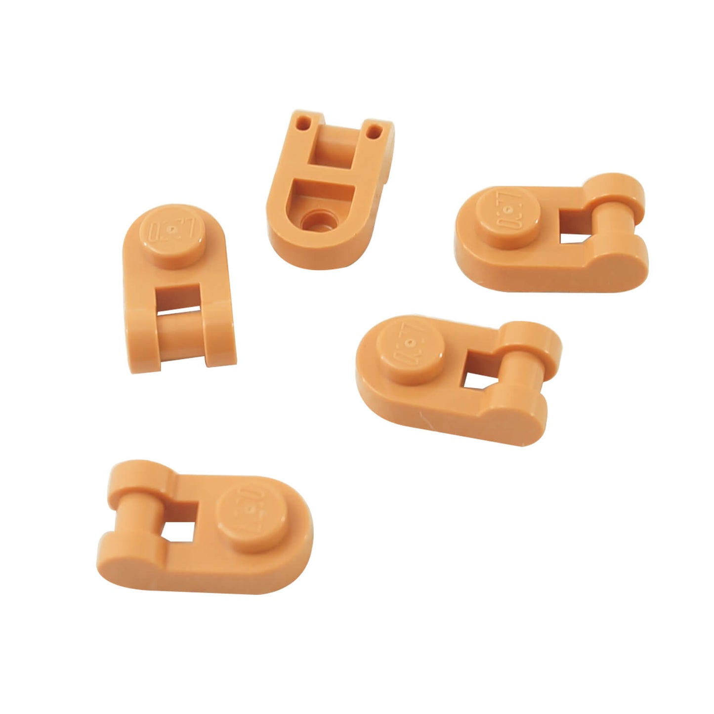 Pièce LEGO 26047 - Plaque 1 x 1 Arrondie avec Poignée en nougat
