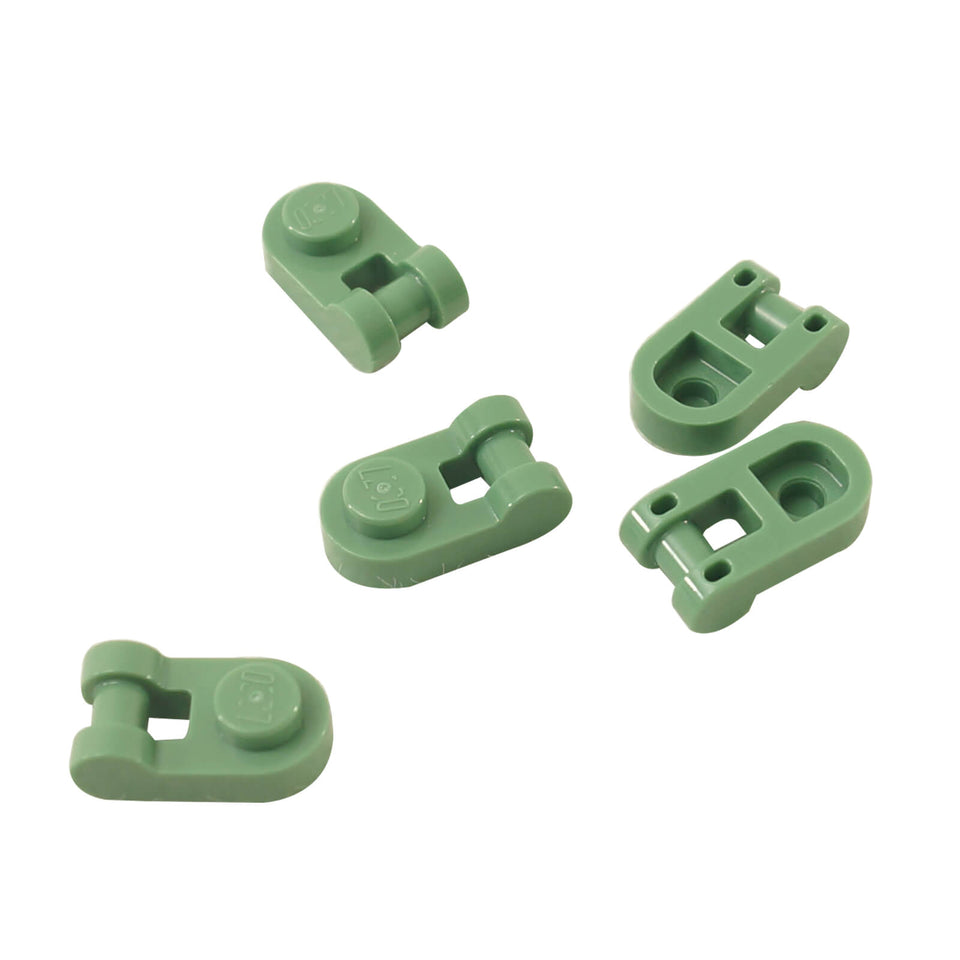 Pièce LEGO 26047 - Plaque 1 x 1 Arrondie avec Poignée en vert sable