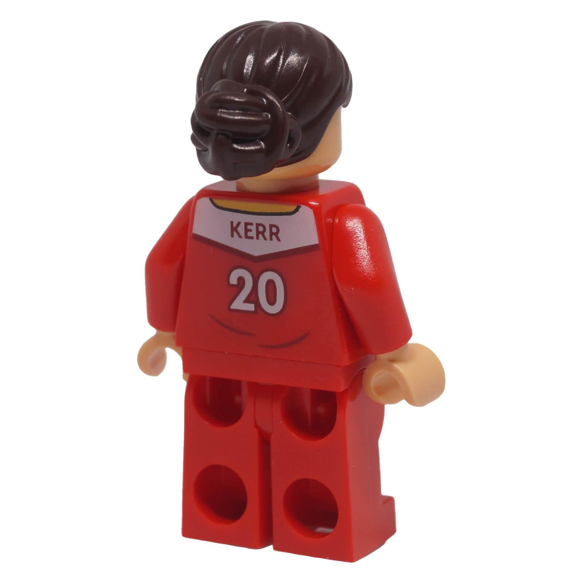 LEGO Samantha Kerr soc171 minifigure rear view with KERR 20 jersey print