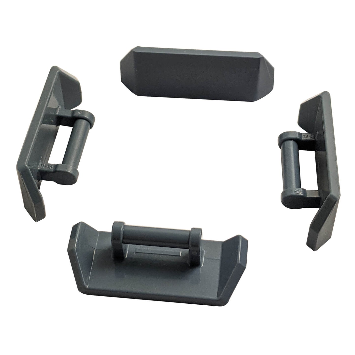 Sand blue LEGO® vehicle spoiler with integrated bar handle, used for cars, racers, and custom builds
