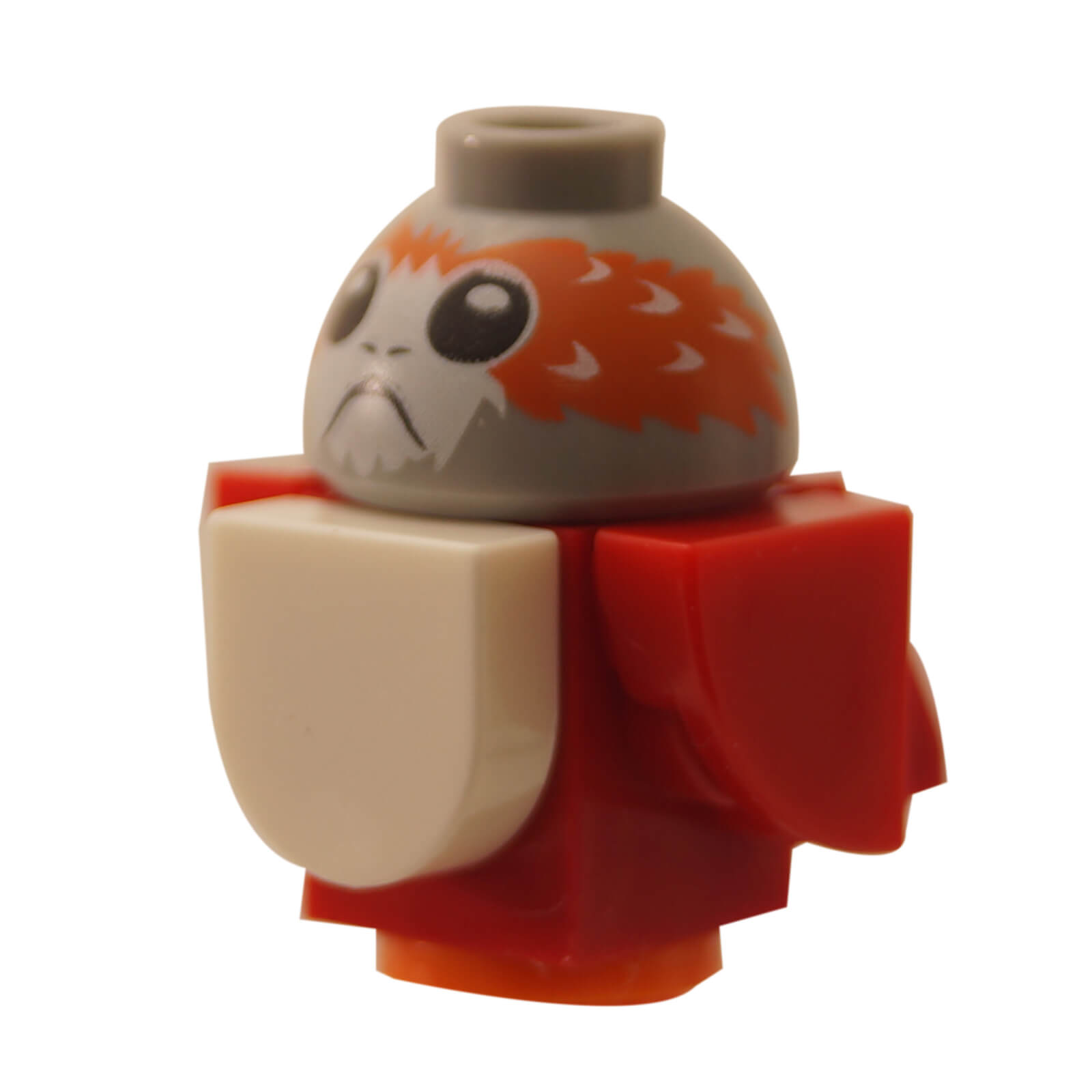 LEGO® Santa Porg porg04 with red festive body and printed grey Porg head