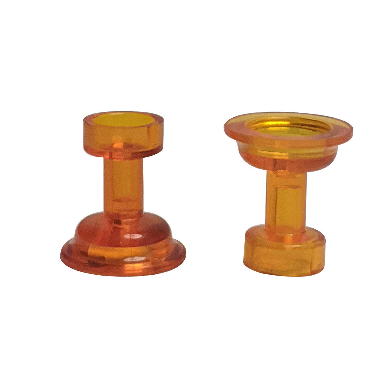 LEGO® sherbet sundae dish cocktail glass accessory part 68504 in trans orange
