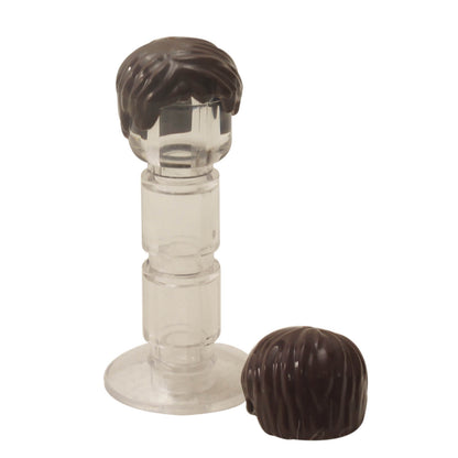 LEGO® Short Tousled Hair with Side Part part 62810 dark brown