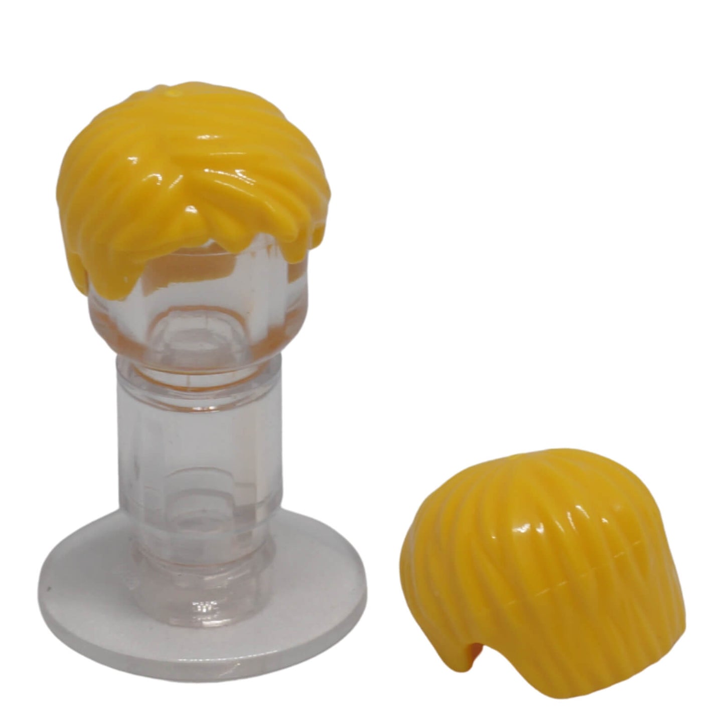 LEGO® Short Tousled Hair with Side Part part 62810, yellow