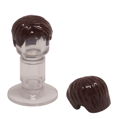 LEGO® Short Tousled Hair with Side Part part 62810, dark brown