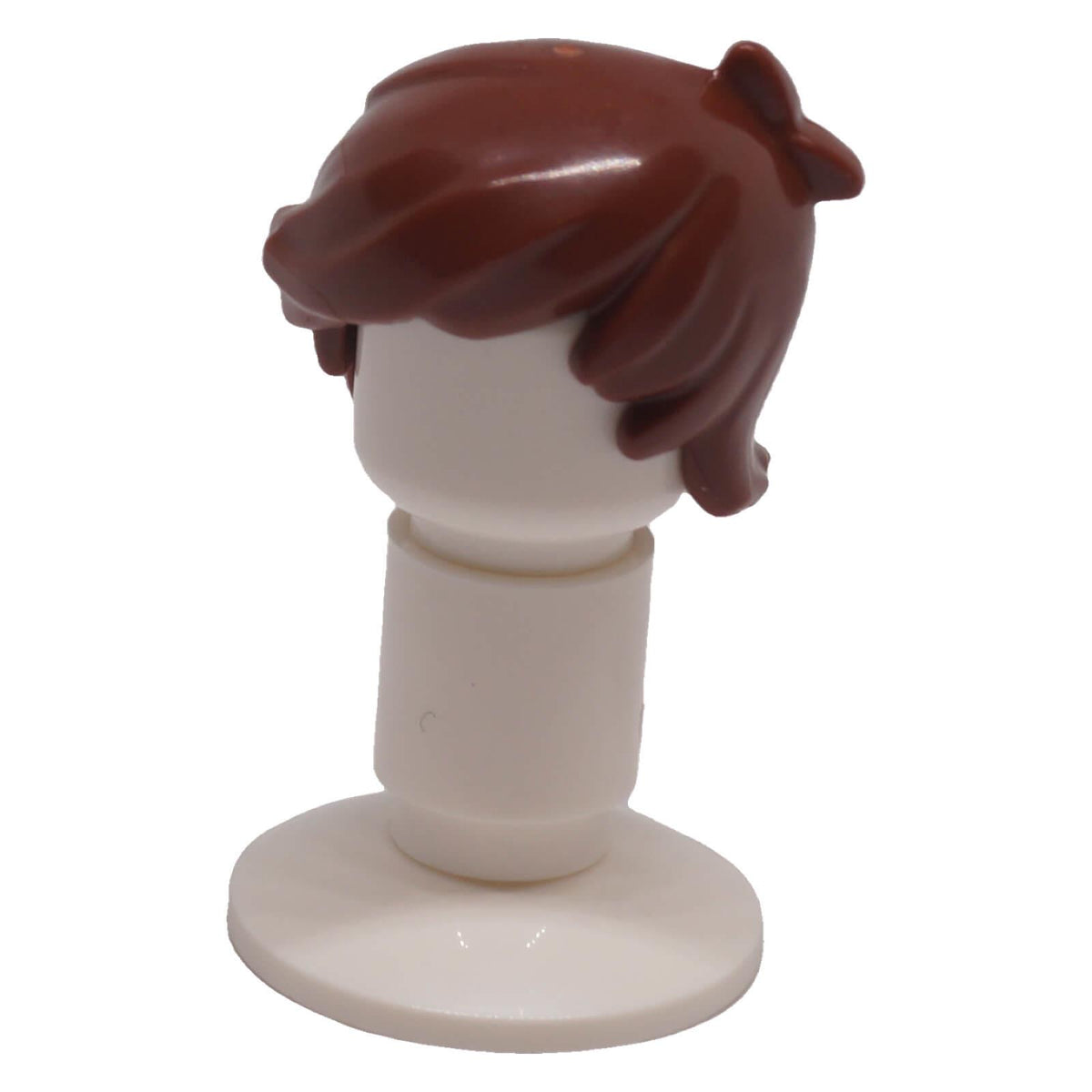 LEGO® reddish brown minifigure hair 40938 right side view with swept locks