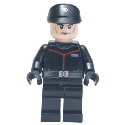 LEGO Star Wars Sith Fleet Officer minifigure sw1076 with red-accent uniform and cap