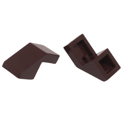 LEGO Slope 45 2 x 1 with cutout part 28192 with modified angled design dark brown